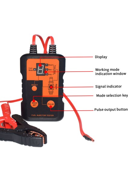 Yakıt Enjektörü Test Cihazı, Otomobil Enjektör Test Cihazı 4 Darbe Modları, 12V Araba Enjektör Temizleyici Kontrol Aracı (Yurt Dışından) modelleri