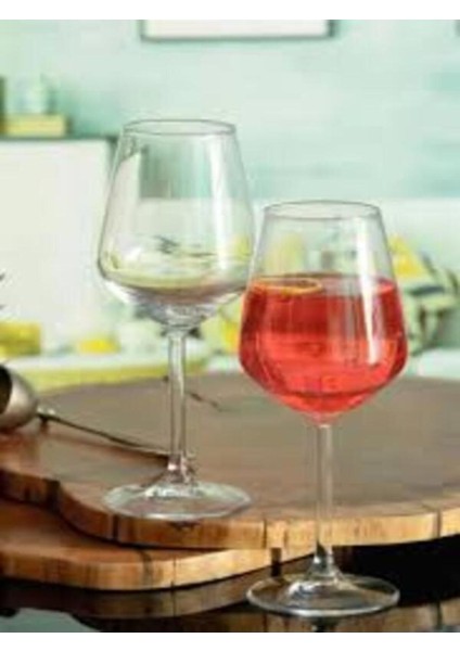 Turuncu Ayaklı 6'lı Bardak Seti, 350CC, Şık ve Kullanışlı Tasarım.