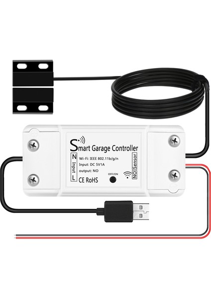 Tuya Wifi Garaj Kapısı Açacağı Akıllı Uzaktan Kumanda Sensörü Desteği App Ses Denetleyicisi Alexa Ev ile Uyumlu (Yurt Dışından) fırsatları