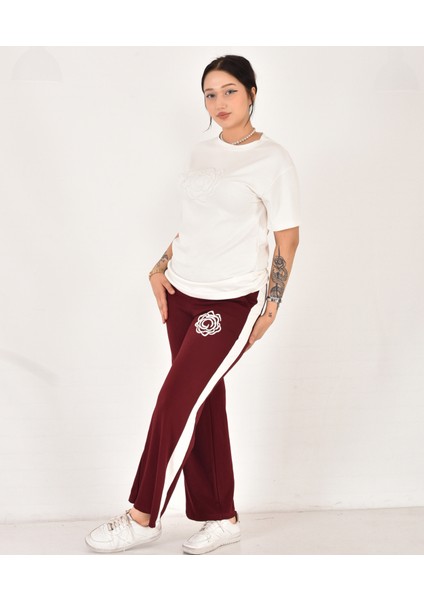 Kadın Gül Nakış Detaylı Modal Takım fırsatları