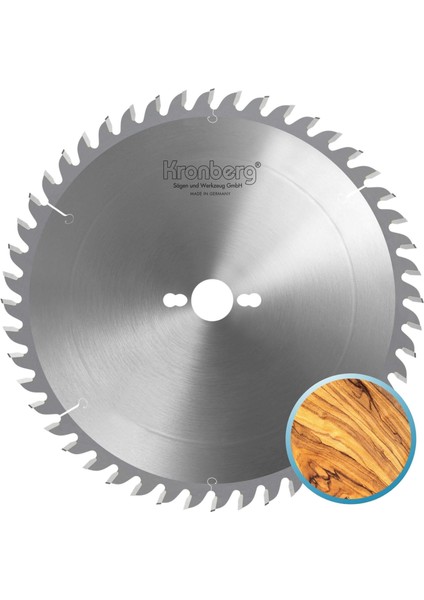 Kronberg 250X3.2X30MM 48ATB Diş Ahşap Kesici - Tct Elmas Daire Testere (Kontrplak, Kereste Vb.)