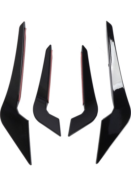 Ön Ön Tampon Splitter Fin Dekoratif Tampon Spoiler Kovaları Gövde Kiti Için 2 Serisi M2 F87 2016-2021 Parlak Siyah (Yurt Dışından)
