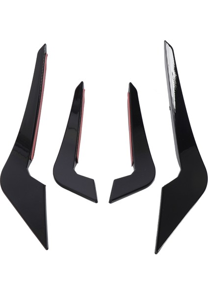 Ön Ön Tampon Splitter Fin Dekoratif Tampon Spoiler Kovaları Gövde Kiti Için 2 Serisi M2 F87 2016-2021 Parlak Siyah (Yurt Dışından) fiyatları