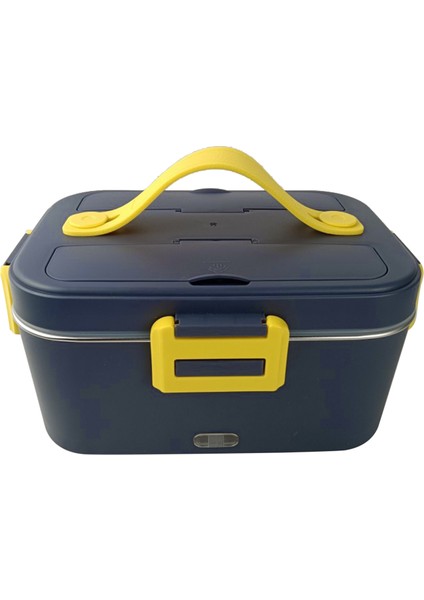 1.8 L Elektrikli Yemek Kabı Isıtmalı Yemek Kabı 75W Araba Ev Çift Kullanımlı Çıkarılabilir Paslanmaz Çelik Konteyner Çatal Kaşık Depolama Taşıma Çantası (Yurt Dışından)