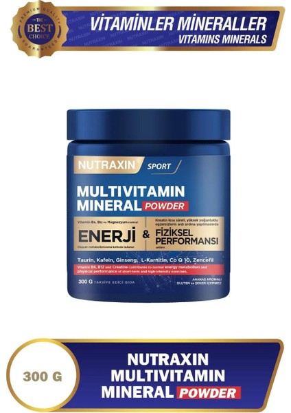 Nutraxin Multivitamin Mineral Powder 300 gr