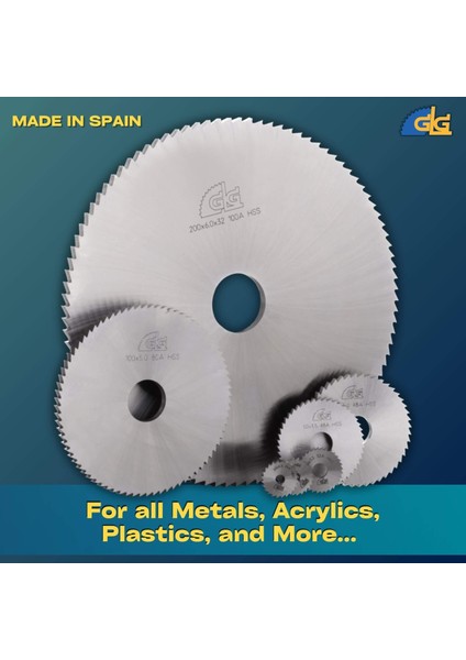 Glg 100X0.8X22MM 128A Diş Hss Freze Daire Testere Bıçağı (Her Türlü Metal, Pleksi, Plastik Kesimi) fırsatları