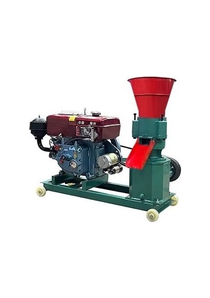 Pelet Yem Makinesi KL-160/-8HP-DIZEL Motorlu