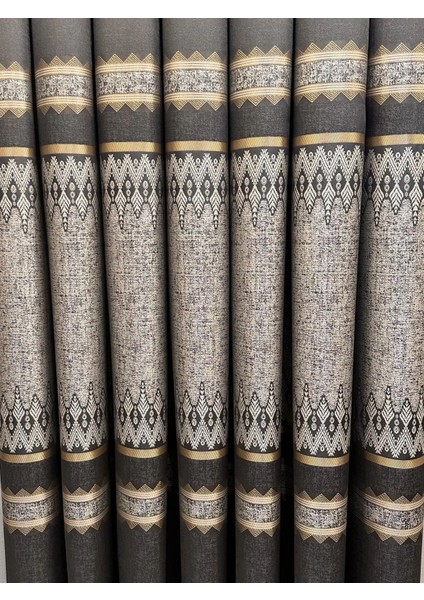 Nivemeshome Damla FT614337 V-2504 Antrasit 1/3 Sık Pileli Fon Perde Apm modelleri