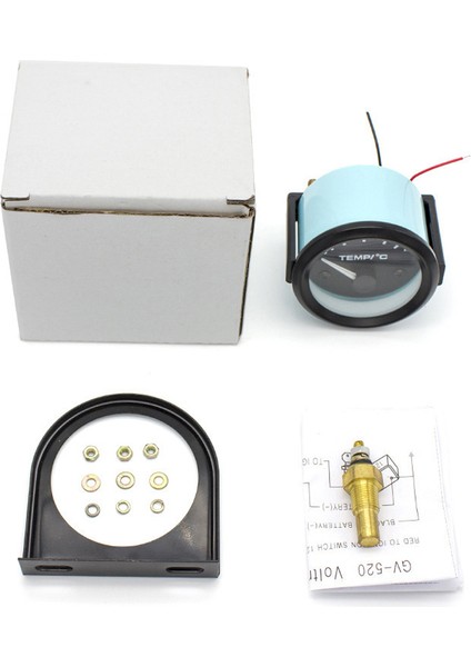 2 Inç 52MM Su Sıcaklık Göstergesi Evrensel Araba Pointer Su Sıcaklığı Ölçer Kiti 100-250 Fahrenheit Beyaz LED Aydınlatmalı Sıcaklık Sensörü 12V Araba Kamyon Suv Tekne (Yurt Dışından) fırsatları