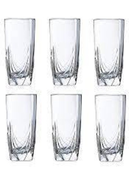 6'lı Uzun Meşrubat Bardak Takımı, 300ML, Beyaz, Şık ve Dayanıklı Tasarım