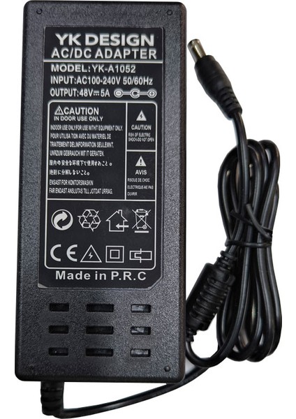 Ac 48V 5A Standart Uçlu Adaptör 5.5*2.5 mm Ac-Dc 48V 5A Adaptör