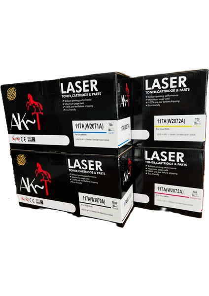 Hp 117A-W2072A Sarı (Yellow) Çipli Muadil Toner 1000 Sayfa