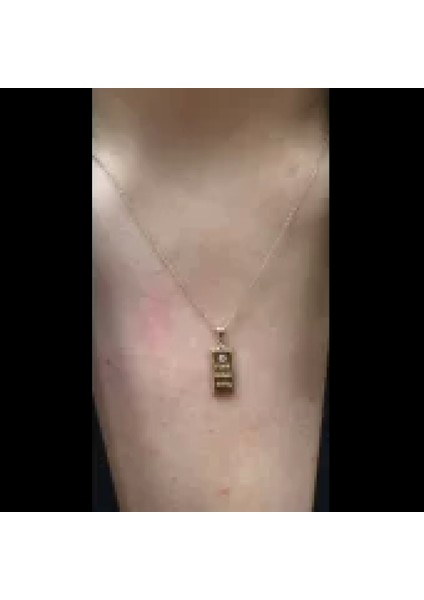 14 Ayar Altın Külçe Kolye 825 fiyatları