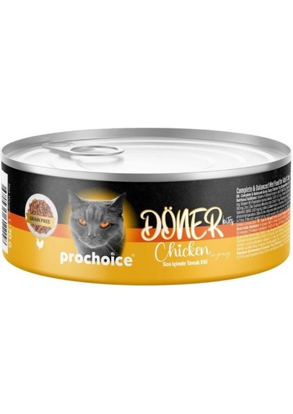 Prochoice Döner Bites Tavuklu Yetişkin Kedi Konservesi 70 gr