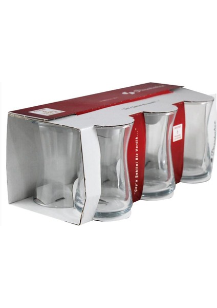 Çok Renkli 6'lı Çay Bardağı 125 Cc, Şık ve Renkli Tasarım