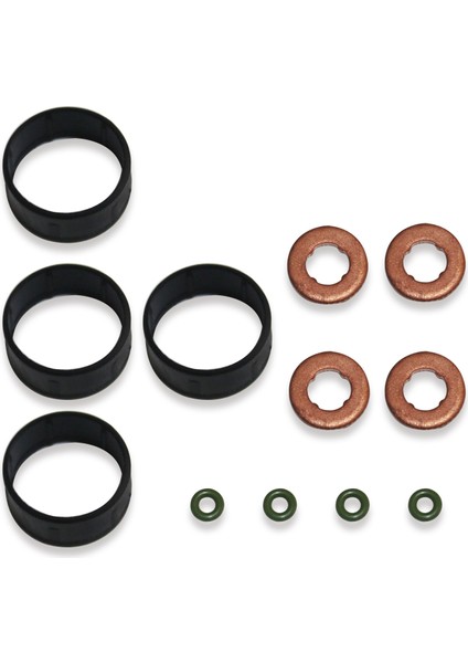 Yakıt Enjektörü Conta + Yıkayıcı + O-Ring Seti Değiştirme Ford Fiesta 1.4 Tdci 1204698 (Yurt Dışından)