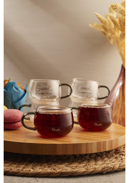 Turuncu 6'lı 150ML Cam Kupa Seti, Şık ve Kullanışlı Ev Aksesuarı fiyatları