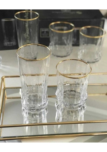 Turuncu Yaldızlı Bardak Takımı, 6'lı, Şık ve Dayanıklı, Harika Bir Seçim fiyatları