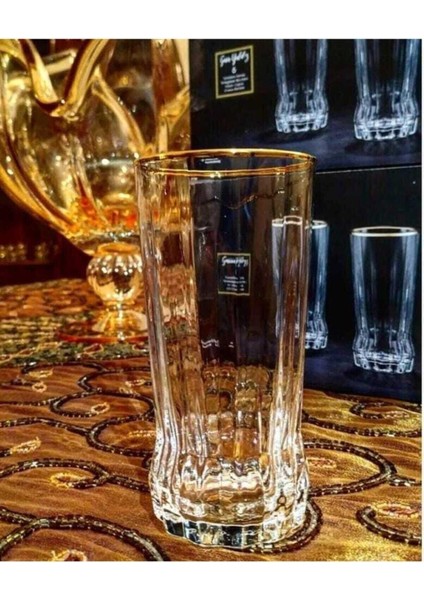 Turuncu Yaldızlı Bardak Takımı, 6'lı, Şık ve Dayanıklı, Harika Bir Seçim indirimleri