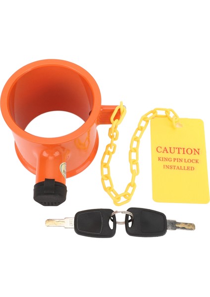 Römork 5th Tekerlek Pimi Kilidi 74MM Alüminyum Alaşımlı Uyarı Etiketi Anti Hırsızlık Beşinci Tekerlek Hitch Kilidi Rv Tekne Camper Yarı Kamyon (Yurt Dışından) fiyatları