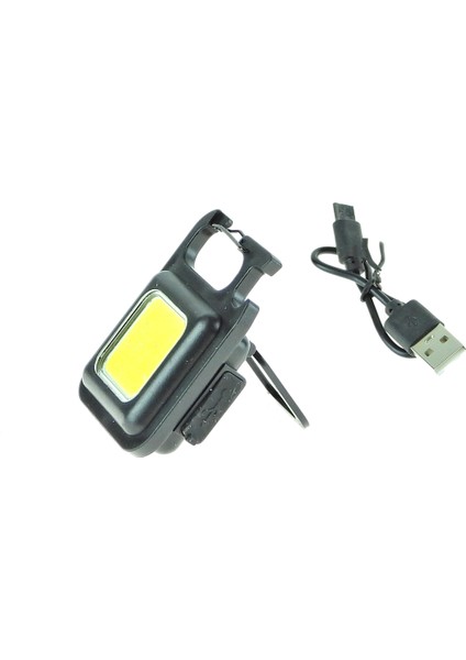 Mini LED Fener Cep Feneri Şarjlı Mıknatıs Magnetli