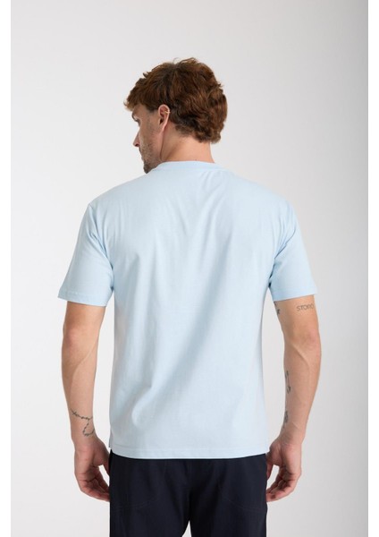 Erkek %100 Pamuk Relax Kaplumbağa Nakışlı T-Shirt modelleri