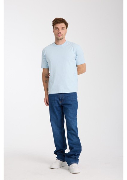 Erkek %100 Pamuk Relax Fit Kertenkele Nakışlı T-Shirt fiyatları