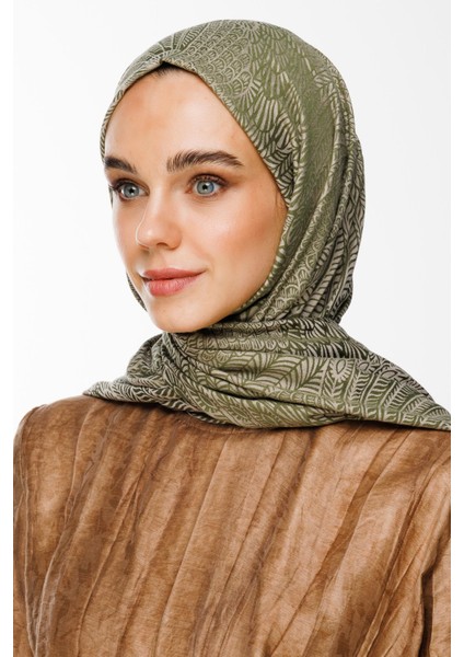 Mayra Desen Çift Taraflı Şal Haki-Somon fiyatları