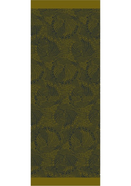 Mayra Desen Çift Taraflı Şal Lacivert-Yağ Yeşili modelleri