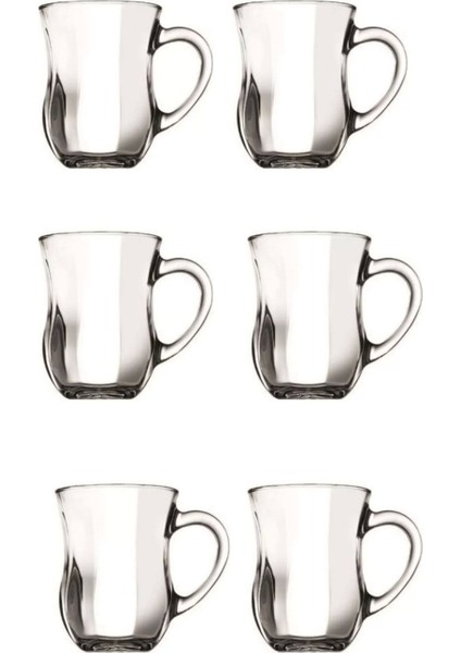 Küçük Dem Fincan Kupa Seti 142 Cc, Şık ve Kullanışlı, 6'lı Paket
