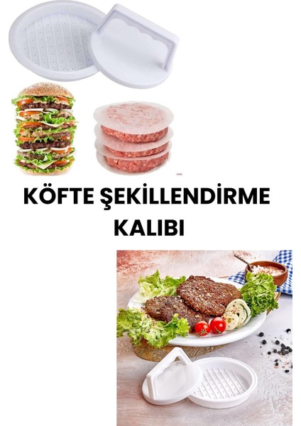 13 cm Hamburger Köfte Şekillendirme Kalıbı Köfte Pres Yapma Aparatı