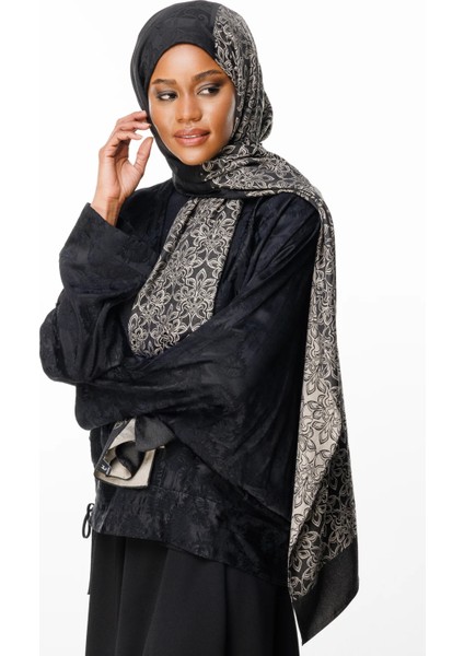 Nora Desen Çift Taraflı Şal Siyah-Bej fiyatları