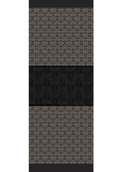 Nora Desen Çift Taraflı Şal Siyah-Bej