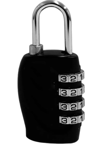 Siyah 4 Haneli Asma Şifreli Kilit Alaşım Sağlam Güvenli Şifre Asma Kilit Ev Fabrika Için (Yurt Dışından)
