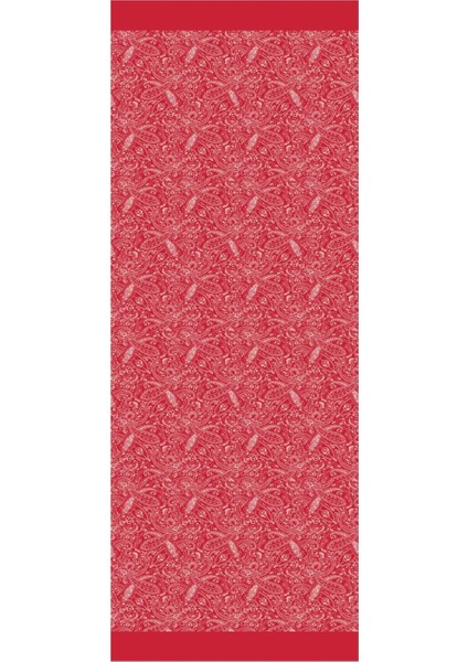 Velora Desen Çift Taraflı Şal Bordo-Mint Yeşili