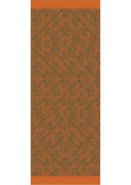 Sahra Desen Çift Taraflı Şal Tarçın-Zümrüt modelleri