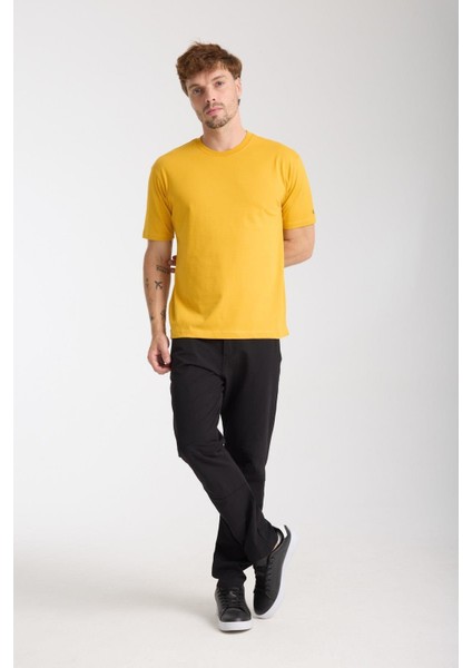 Erkek %100 Pamuk Relax Nakış Detaylı T-Shirt