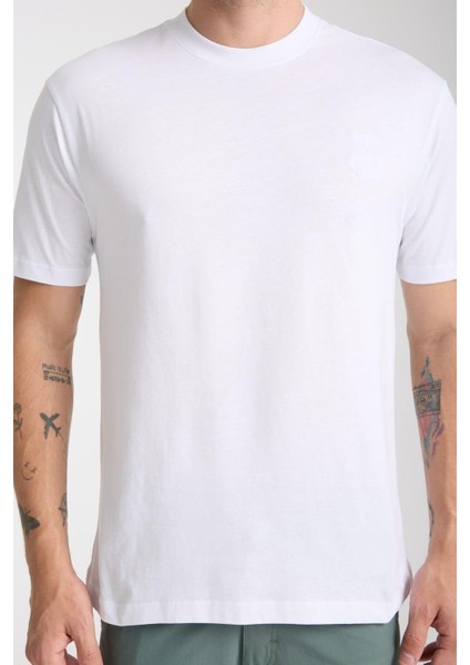 Erkek %100 Pamuk Relax Ayı Nakışlı T-Shirt indirimleri