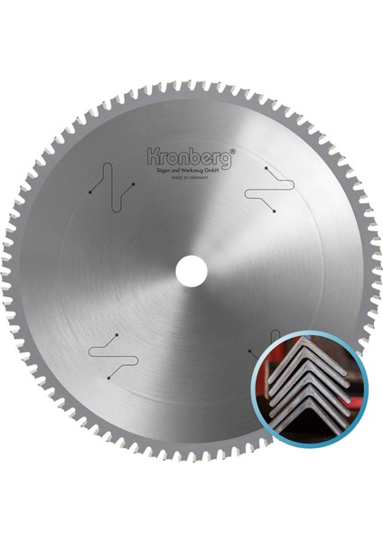 Kronberg 180X2.2X20MM 34S-ATB Diş Demir Profiller Için - Tct Elmas Daire Testere (Kuru Kesim)