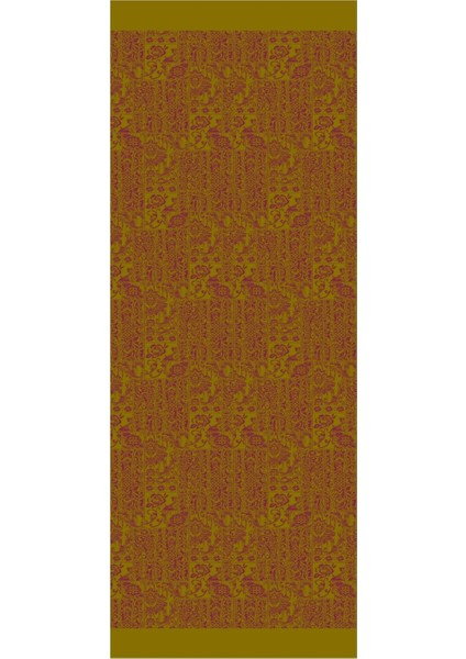 Henna Desen Çift Taraflı Şal Yağ Yeşili-Mürdüm modelleri