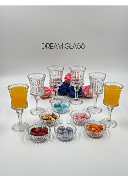 6 Kişilik 12 Parça Şık Kahve Yanı Bardak ve Loku Takımı, Gold Detaylı