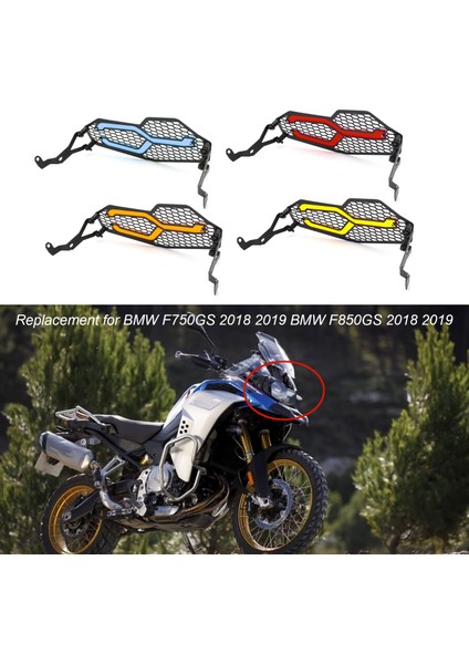 Motosiklet Far Koruyucu Koruyucu Kapak Koruma Far Akrilik Izgara Değiştirme Bmw F750GS 2018 2019 Bmw F850GS 2018 2019 (Yurt Dışından)