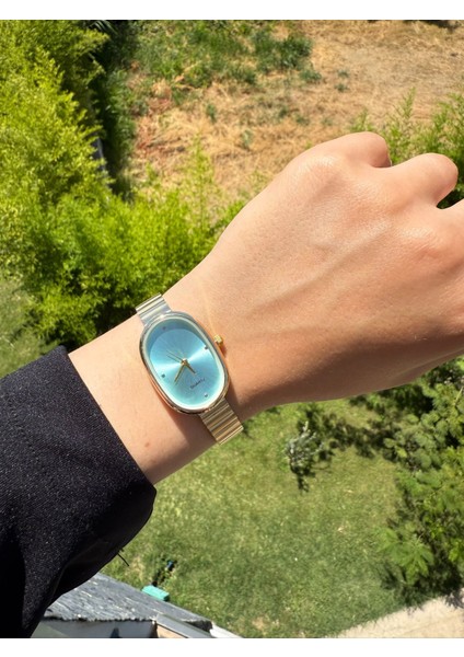 Retro Minimal Boncuk Kordon Vintage Kadın Kol Saati