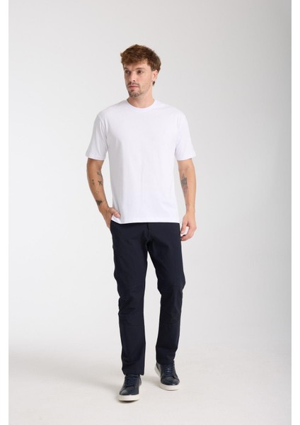 Erkek %100 Pamuk Relax Nakış Detaylı T-Shirt