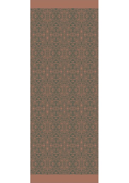 Morocco Desen Çift Taraflı Şal Zümrüt-Kayısı indirimleri