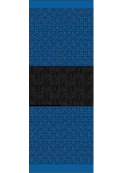 Nora Desen Çift Taraflı Şal Siyah-Indigo indirimleri