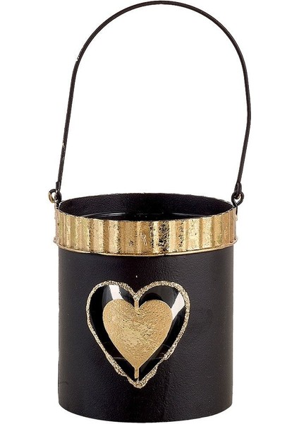 Kalp Askılı Tealight Mumluk Bej, Şık ve Şirin Dekorasyon Parçası