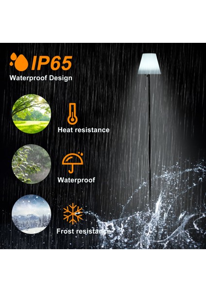 Güneş Masa Lambası, Su Geçirmez Şarj Edilebilir Zemin Lambası Akülü Kısılabilir Gece Lambası Için Restoran / Yatak Odası / / Kamp / Kahve Dükkanı (Yurt Dışından) fırsatları