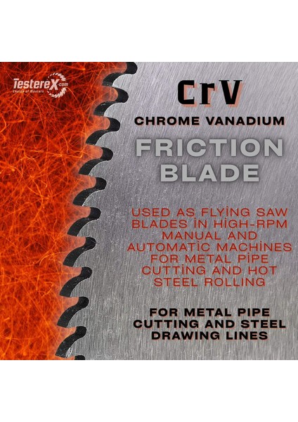 Krabbe 400X3X40MM 230 Papağan Diş Chrome Vanadium (Crv) Friksiyon ve Sıcak Kesim Testere Bıçağı modelleri