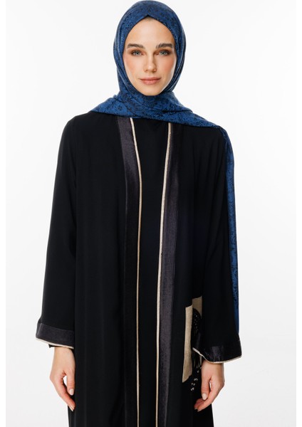 Henna Desen Çift Taraflı Şal Siyah-Indigo fiyatları